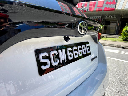 3D Gloss White Number Plate  [LTA COMPLIANT]