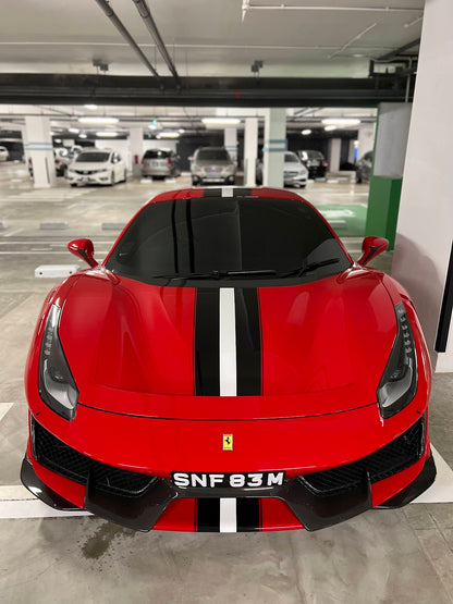 3D Gloss White Number Plate  [LTA COMPLIANT]