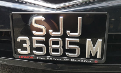 3D Metal Number Plate  [LTA COMPLIANT]