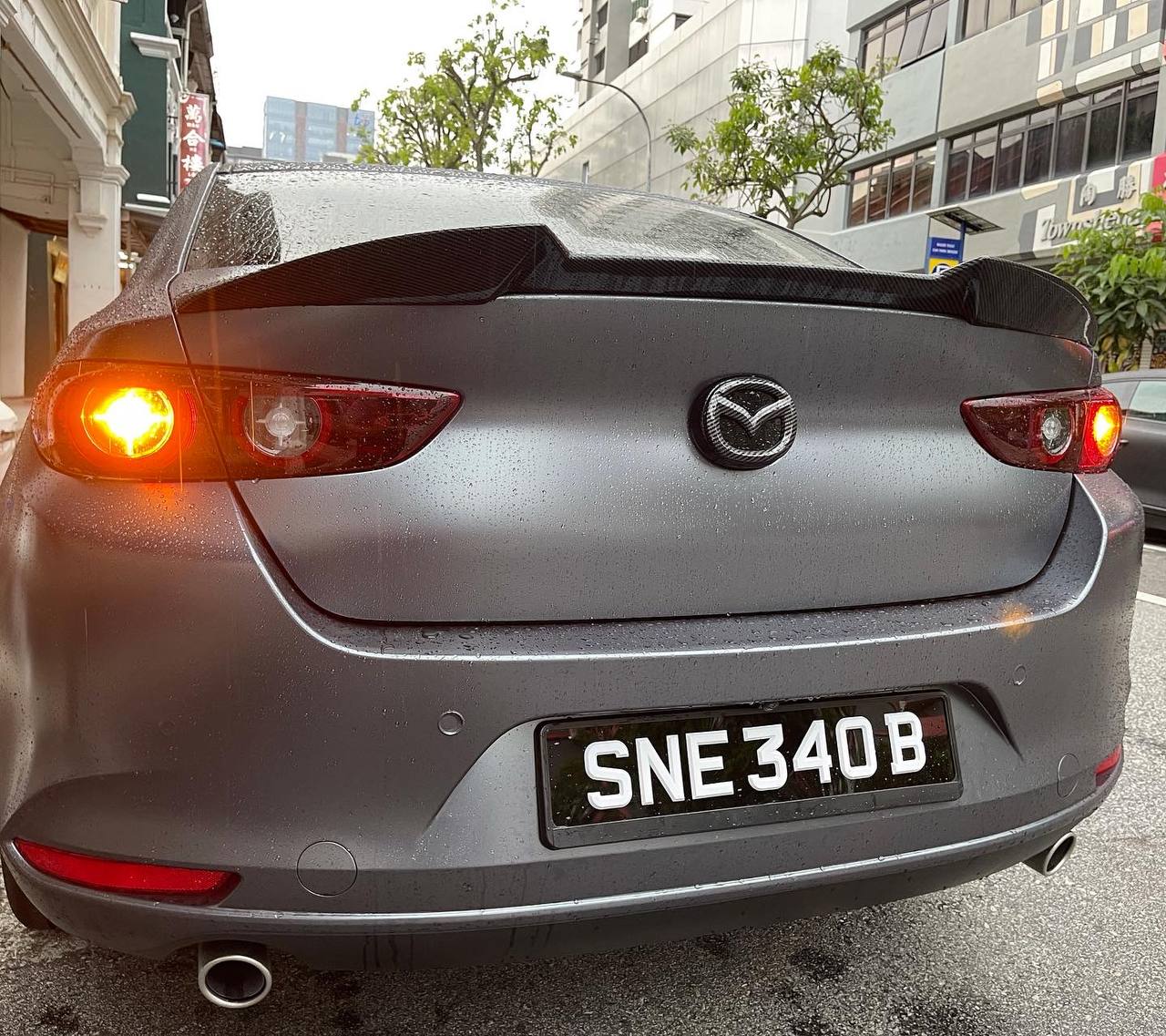 3D Gloss White Number Plate  [LTA COMPLIANT]