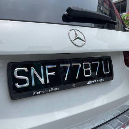 Laser Cut Number Plate - Rainbow Chrome [LTA NON-COMPLIANT]