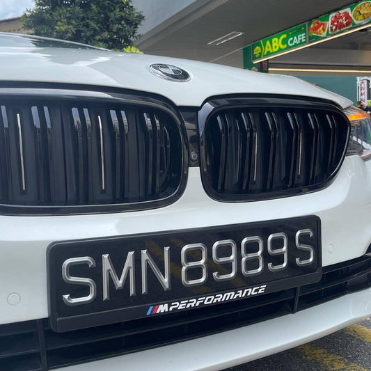 Laser Cut Number Plate - Matte Steel Grey [LTA NON-COMPLIANT]
