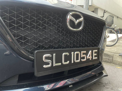 Plain Black Carplate Brackets