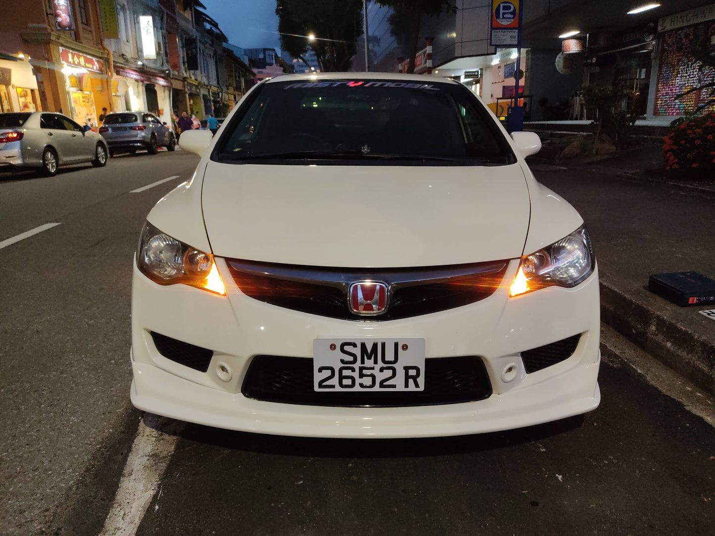 Laser Cut Number Plate - WHITE YELLOW [LTA NON-COMPLIANT]